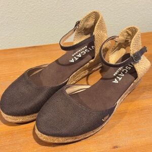 Viscata Canvas Jute Espadrille Sandals Womens Size 40 Spain